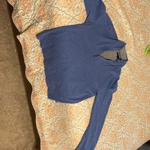 Banana Republic medium mens blue quarter zip pullover